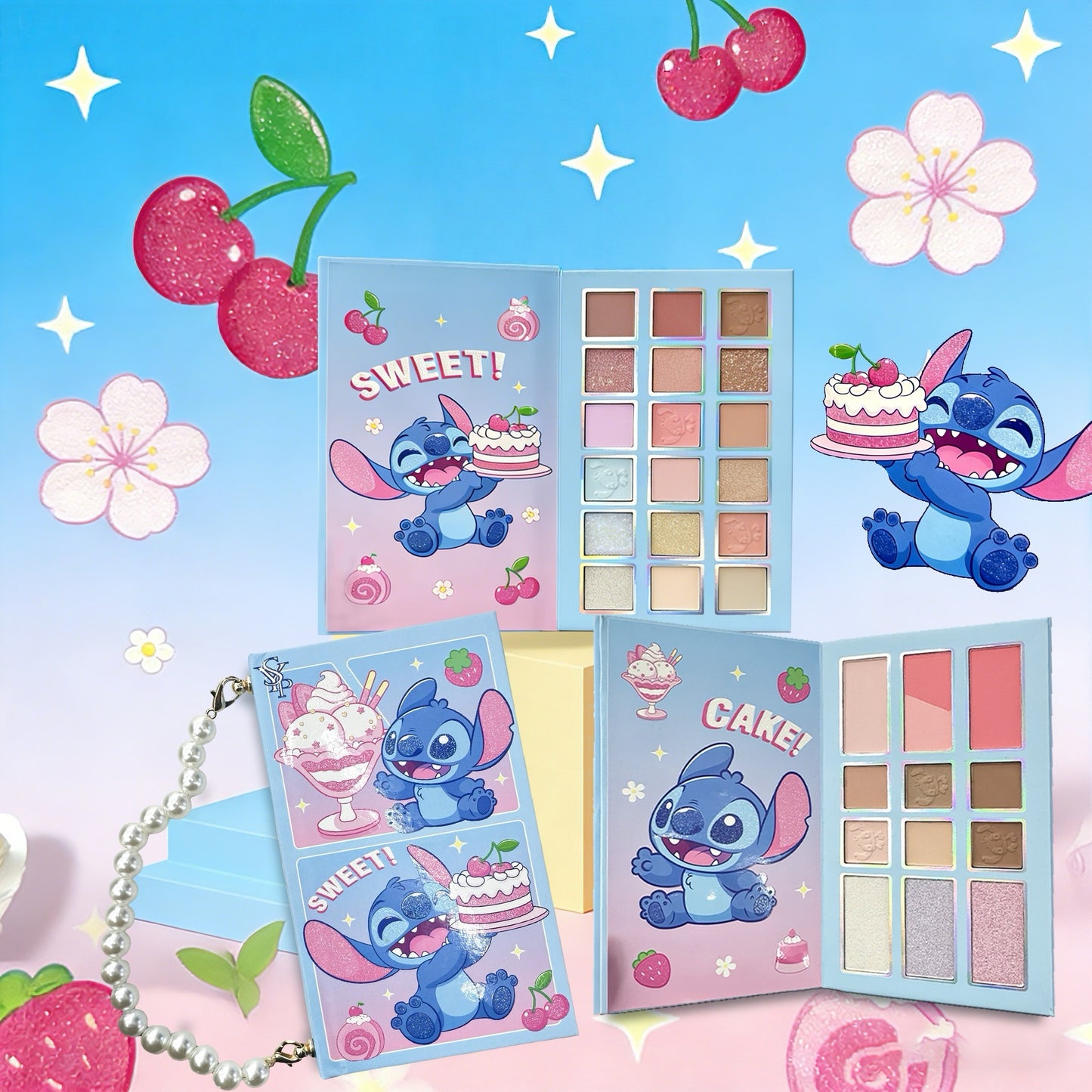 30 color Cartoon Double-Layer Hanging Eyeshadow Palette